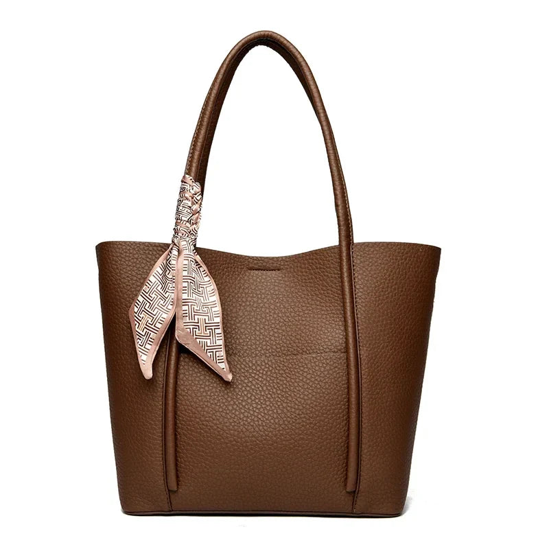Tamxo™ Genuine Leather Tote Bag Women's Large Capacity Designer Handbag