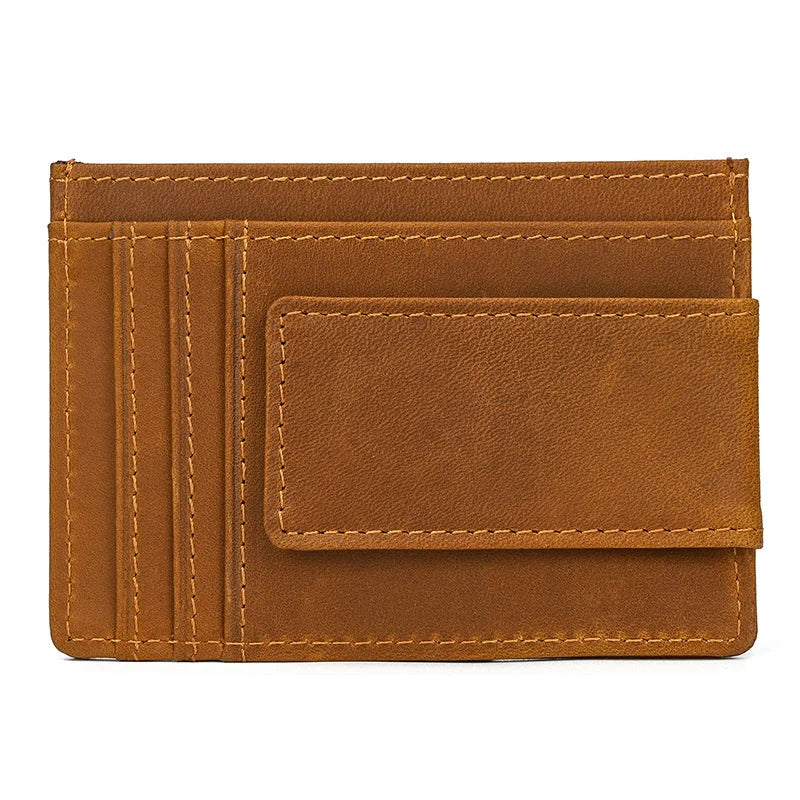 Tamxo™ Genuine Leather Money Clip Wallet Credit Card Holder Luxury Designer Case