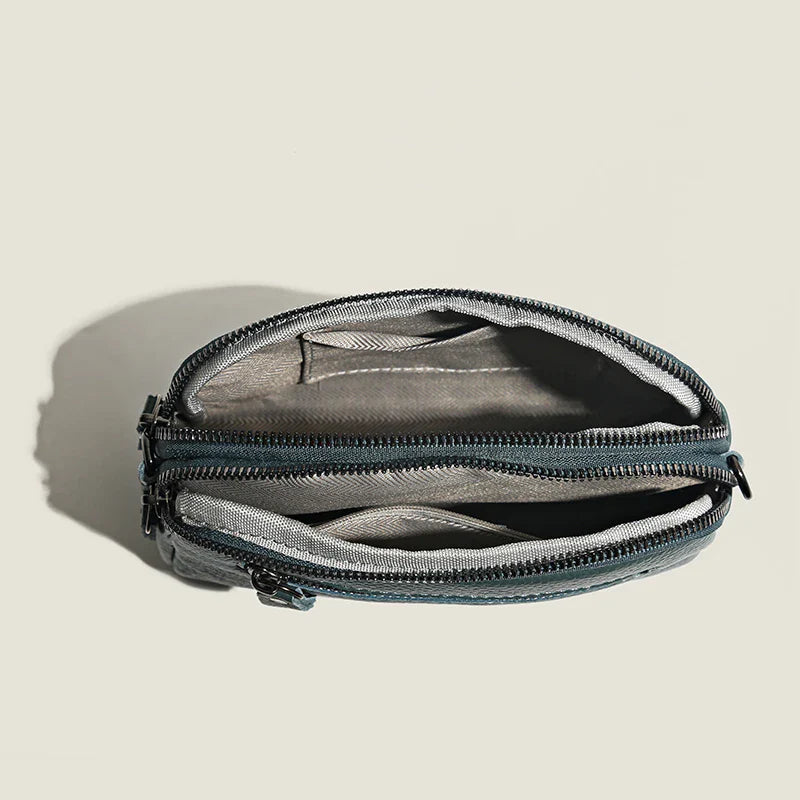 Tamxo™ Genuine Leather Luxury Women's Crossbody Shoulder Bag in Solid Color