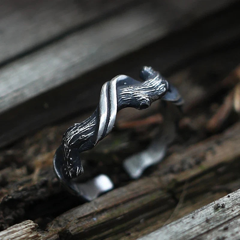 Tamxo™ Vintage Wood Adjustable Ring, Gothic Fashion Jewelry for Men and Women