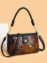 Tamxo™ Retro Ethnic Floral Pattern Leather Shoulder Bag Crossbody Luxe Designer