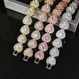 Luxury Heart Rose Gold Silver Bangle for Women by Tamxo™