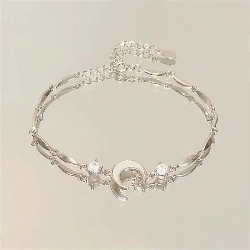 Tamxo™ Crystal Cherry Blossom Bracelet - Sweet, Shiny Pink Flowers Zircon Bow Aesthetic