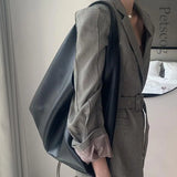 Tamxo™ Brown Soft Leather Luxury Handbag | Large Capacity Tote Shoulder Purse