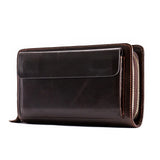 Tamxo™ Genuine Leather Men's Clutch Wallet for Business Card Cash Bills