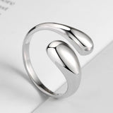 Tamxo™ Waterproof Open Stainless Steel Golden Color Women's Wedding Band.