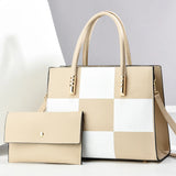 Tamxo™ PU Leather Tote Bag Set with Large Capacity Shoulder Bag and Small Handbag Purse