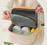 Tamxo™ Double Layer Insulation Bento Bag, Convenient Large Capacity Picnic Storage Bag