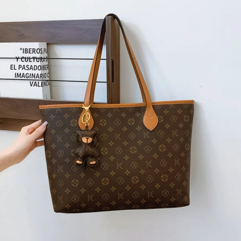 Tamxo™ Soft Leather Tote Bag | Luxury High Capacity Shoulder Handbag for Women