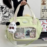 Tamxo™ Kawaii JK Shoulder Bag White Lolita Ita Cute Sweet Fashion Handbag