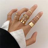 Tamxo™ Silver Color Crystal Rings Set – Trendy Geometric Wedding Band Collection