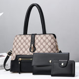 Tamxo™ Fashion Trend Women Handbag Tote Clutch Purse & Wallet Set