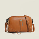 Tamxo™ Genuine Leather Luxury Women's Crossbody Shoulder Bag in Solid Color