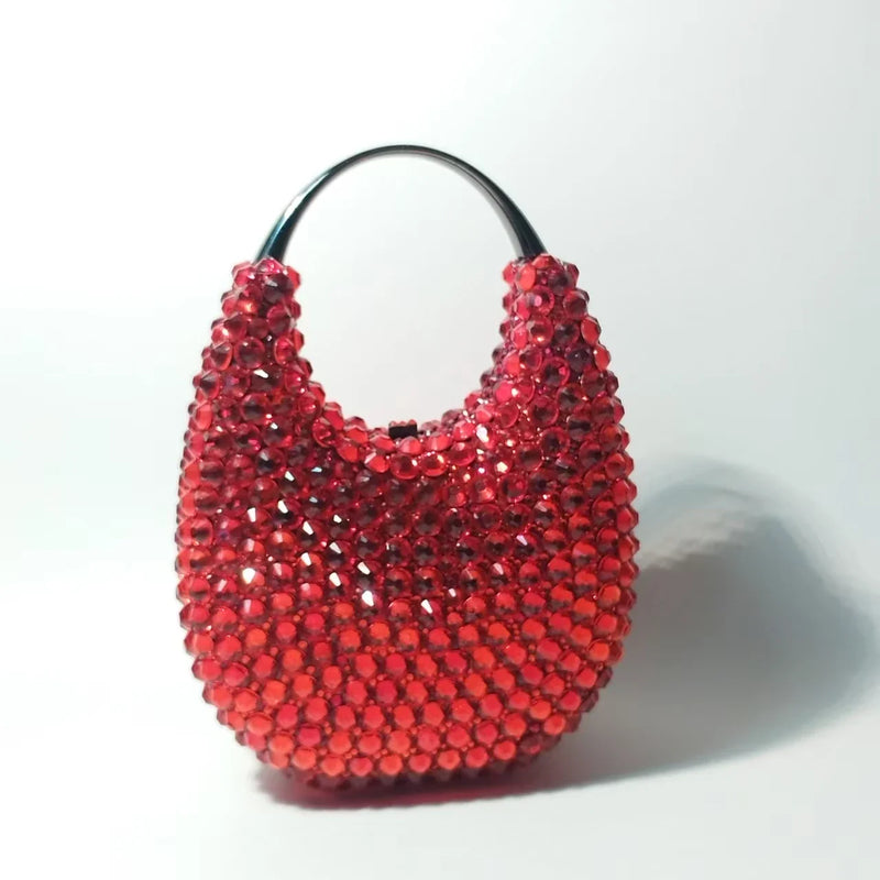 Tamxo™ Lady Rhinestone Clutch Bag - Elegant Wedding & Evening Purse