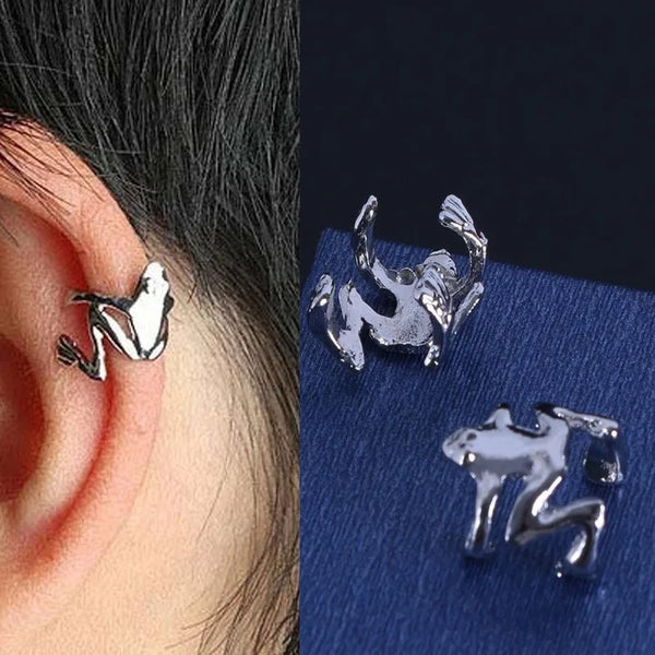 Tamxo™ Fashion Frog Ear Cuffs Siliver Ear Cuff Clip Earrings for Women