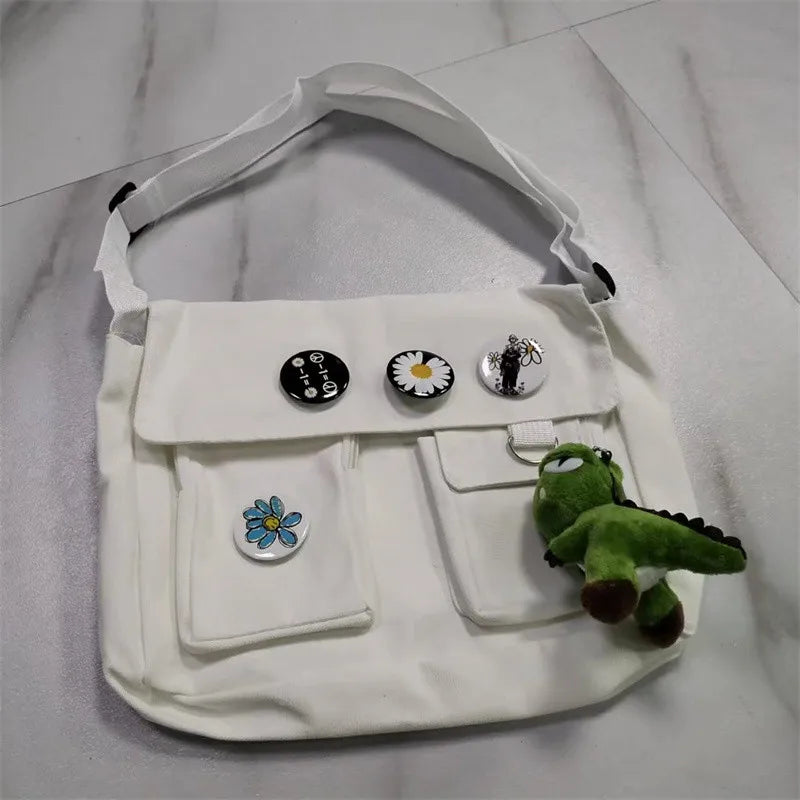 Tamxo™ Cute Canvas Messenger Bag – Versatile and Stylish Crossbody for Everyday Use