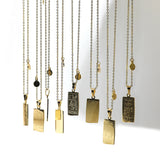 Tamxo™ Zodiac Sign Stainless Steel Square Pendant Necklace for Men Women