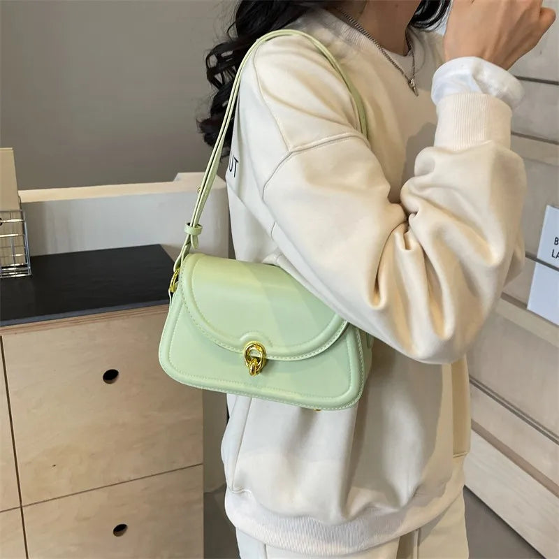 Tamxo™ Pink Small Shoulder Bag: Fashionable PU Leather Crossbody Handbag for Women