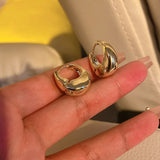 Tamxo™ Stainless Steel Chunky Hoop Earrings - Fashion Statement Jewelry