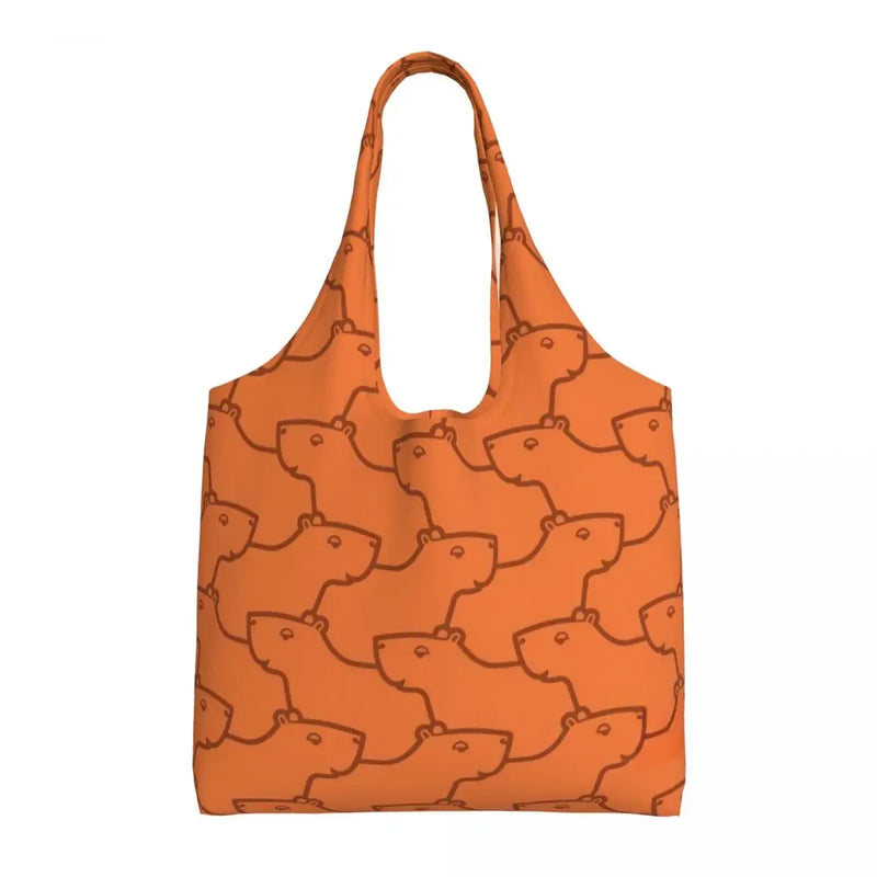 Capybara Tree Pattern Tote Bag by Tamxo™