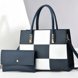 Tamxo™ PU Leather Tote Bag Set with Large Capacity Shoulder Bag and Small Handbag Purse