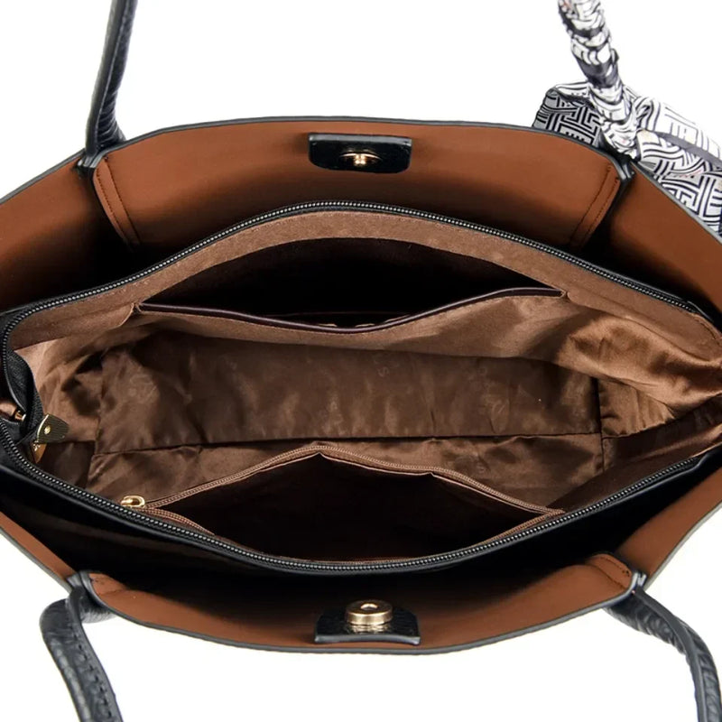 Tamxo™ Genuine Leather Tote Bag Women's Large Capacity Designer Handbag