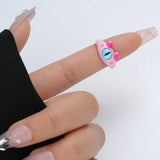 Tamxo™ Colorful Big Eye Cat Monster Punk Rings for Women Men Y2K Fashion Jewelry Gift