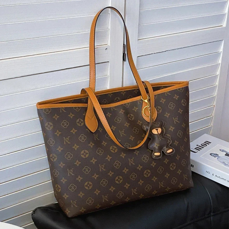 Tamxo™ Soft Leather Tote Bag | Luxury High Capacity Shoulder Handbag for Women