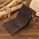 Tamxo™ Vintage Men's Leather Short Wallet - Luxury Bussiness Purse with Coin Compartment