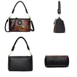 Tamxo™ Retro Ethnic Floral Pattern Leather Shoulder Bag Crossbody Luxe Designer