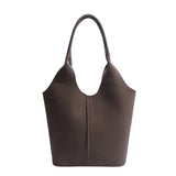 Tamxo™ Solid Color PU Buckle Tote Bag: Stylish, Spacious, Versatile Shoulder Handbag