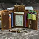Tamxo™ Men's RFID Leather Short Wallet: Multi-functional, Large Capacity Card Holder & Business Purse