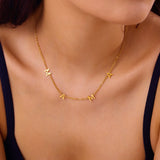 Tamxo™ Mama Zircon Letter Pendant Necklace with Crystal for Women, Mother's Day Gift