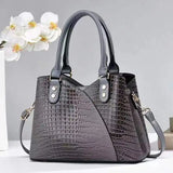 Tamxo™ Crocodile Pattern Bucket Bag Women Shoulder Handbag Luxury Crossbody Purse