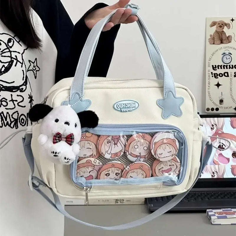 Tamxo™ Kawaii JK Shoulder Bag White Lolita Ita Cute Sweet Fashion Handbag
