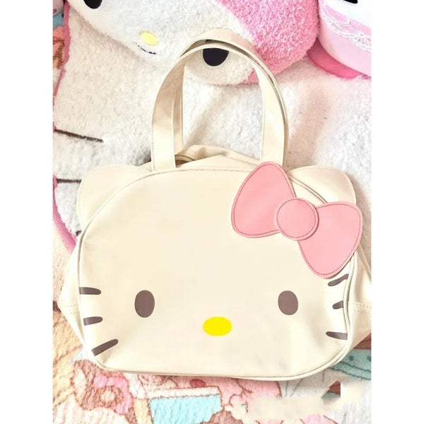 Tamxo™ Hello Kitty Pu Leather Shoulder Bag Cute Kawaii Cartoon Designer Handbag